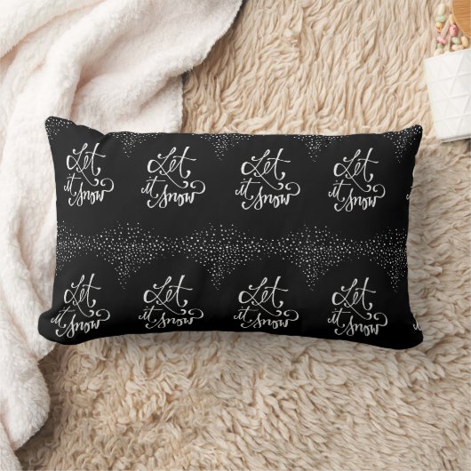 WINTER "LASS is SNOW" ODER CHRISTMAS PILLOW Lendenkissen (Decke)