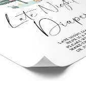 Winter Late night diaper game Poster (Ecke)