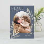 Winter Laurel | WELTFRIEDEN FOTO Feiertagskarte (Stehend Vorderseite)