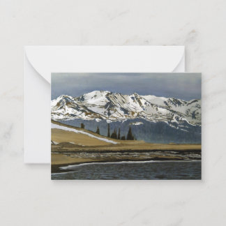Winter Leadville Colorado Bergwelt Landschaft Mitteilungskarte