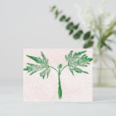 "Winter Leaf #3" Landstraßen Postkarte (Stehend Vorderseite)