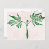 "Winter Leaf #3" Landstraßen Postkarte (Vorne/Hinten)