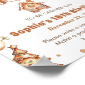 Winter Lebkuchen Weihnachtskochzeit Kapsel Poster (Ecke)