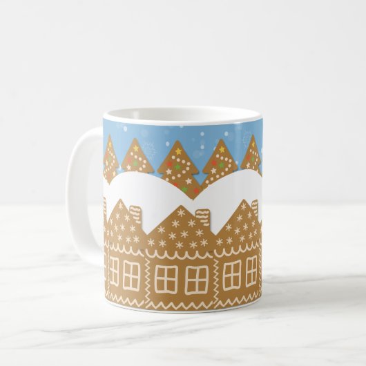 Winter-Lebkuchenstraße Kaffeetasse (Vorderseite Links)