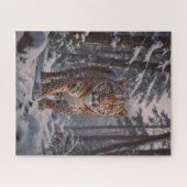 Winter Leopard Puzzle (Horizontal)