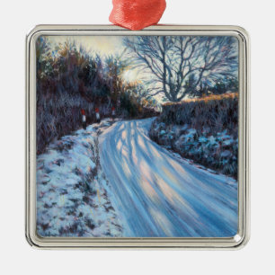 Winter-Licht Silbernes Ornament