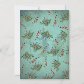 Winter-Lichterkette für Zweige Hochzeitskarte Einladung (Rückseite)