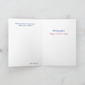 Winter-Liebe Feiertagskarte (Innenseite)