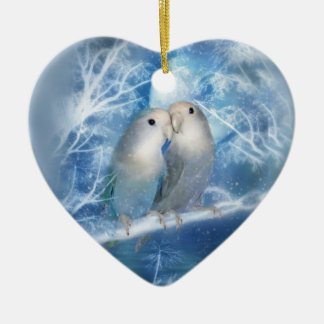Winter-Liebe-Herz-Verzierung Keramikornament