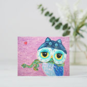 Winter-Liebe Postkarte (Stehend Vorderseite)