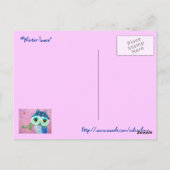 Winter-Liebe Postkarte (Rückseite)