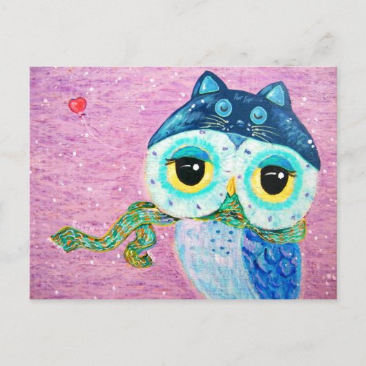 Winter-Liebe Postkarte (Vorderseite)