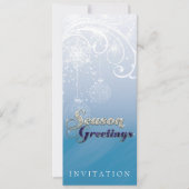 Winter Light Sparkle Feiertag Einladung (Vorderseite)