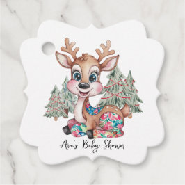 Winter Little Rentier Sewn Patchwork Kinderdusche Geschenkanhänger