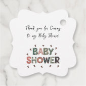 Winter Little Rentier Sewn Patchwork Kinderdusche Geschenkanhänger (Rückseite)