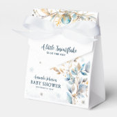 Winter Little Snowflake Baby Shower Favor Box Geschenkschachtel (Vorderseite)