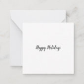 Winter Llama Mitteilungskarte (Rückseite)