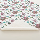 Winter Llamas Animals | Sherpa Blanket Sherpadecke (3/4)