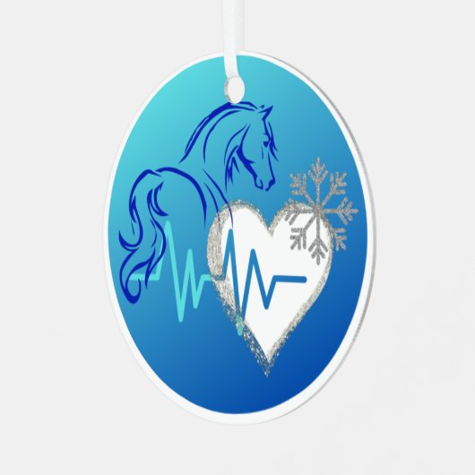 Winter Logo Multiple Ornament Options Aus Metall (Vorderseite links)