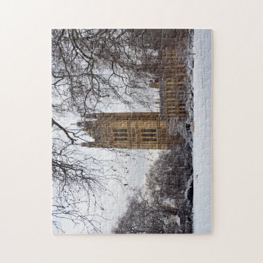 Winter London, Westminster Palace, UK Puzzle (Vertikal)