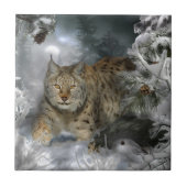 Winter-Luchs Fliese (Vorderseite)