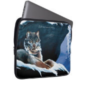 Winter Lynx Mountain Laptopschutzhülle (Vorne Rechts)
