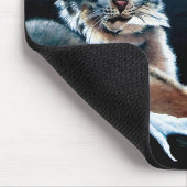 Winter Lynx Mountain Mousepad (Ecke)