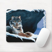 Winter Lynx Mountain Mousepad (Mit Mouse)