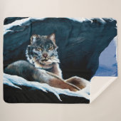 Winter Lynx Mountain Sherpadecke (Vorderseite (Horizontal))