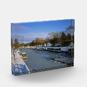 Winter Macclesfield Canal Cheshire England Fotoblock (Links)