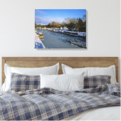 Winter Macclesfield Canal Cheshire England Leinwanddruck (Insitu (Schlafzimmer))