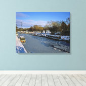 Winter Macclesfield Canal Cheshire England Leinwanddruck (Insitu (Holzboden))