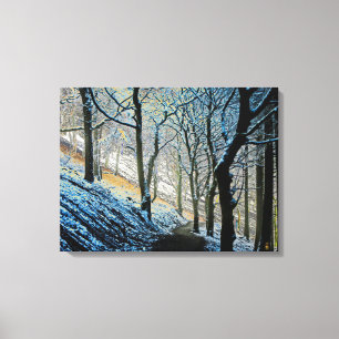 Winter Macclesfield Forest Card Akrylprint Leinwanddruck