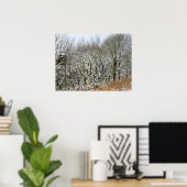 Winter Macclesfield Forest Card Canvas Print Poster (Heimbüro)