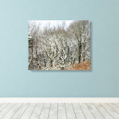 Winter Macclesfield Forest Card Leinwanddruck (Insitu (Holzboden))