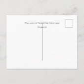 Winter Macclesfield Forest Card Postkarte (Rückseite)