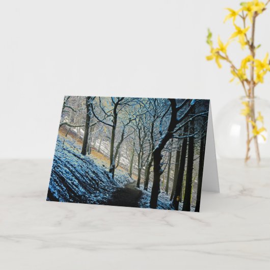 Winter Macclesfield Forest Karte (Gelbe Blume)