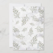 Winter-Mädchen-Babyparty Einladung (Rückseite)