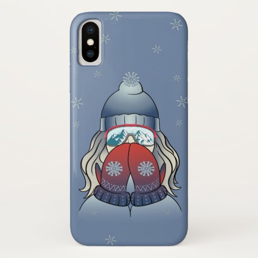 Winter Mädchen Case-Mate iPhone Hülle (Rückseite)