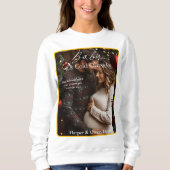 Winter Magazine Cover Pregnancy Foto Sweatshirt (Vorderseite)