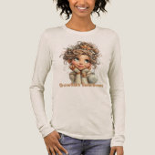 Winter Magic Cute Cozy Girl Soft Aesthetic Winter Tri-Blend Shirt (Vorderseite)
