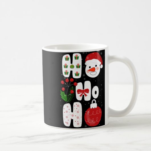 Winter Magic Design Retro Winter Christmas Vector Kaffeetasse (Rechts)