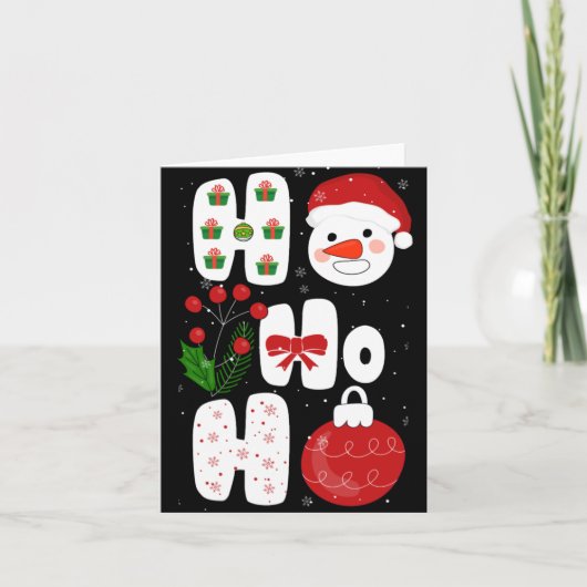 Winter Magic Design Retro Winter Christmas Vector  Karte (Vorderseite)