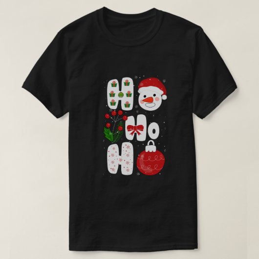 Winter Magic Design Retro Winter Weihnachtsmann T-Shirt (Design vorne)