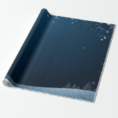 Winter Magic – Enchanted Snowy Night Design Geschenkpapier (Ungerollt)
