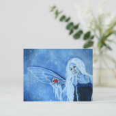 Winter Magic Fairy Postcard Postkarte (Stehend Vorderseite)