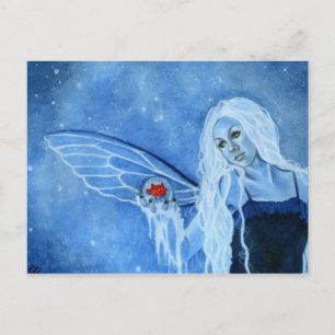 Winter Magic Fairy Postcard Postkarte