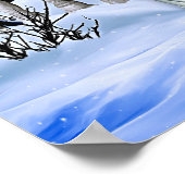 Winter Magic Fantasy Digital Artwork Poster (Ecke)