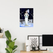 Winter Magic Fantasy Digital Artwork Poster (Heimbüro)