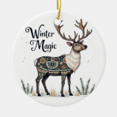 Winter Magic Reindeer Ornament (Vorne)